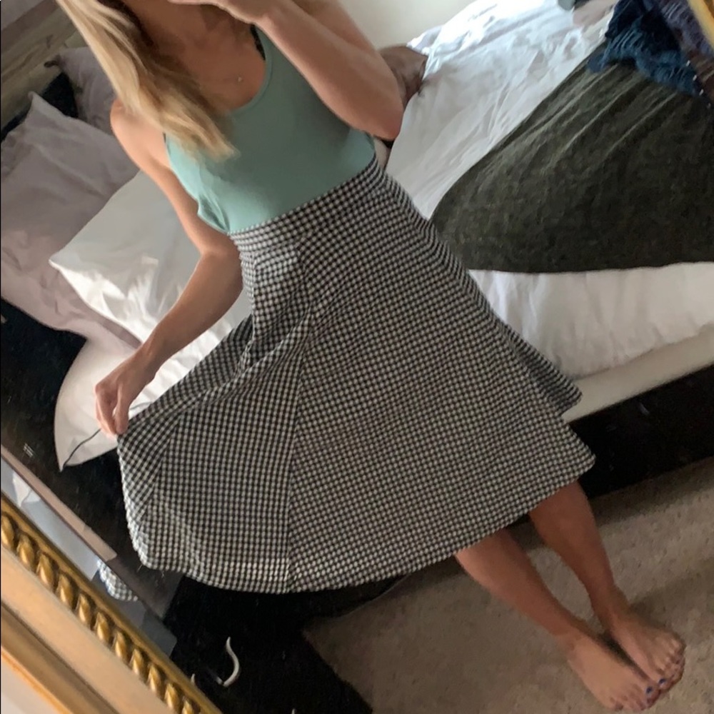 Vintage style gingham skirt